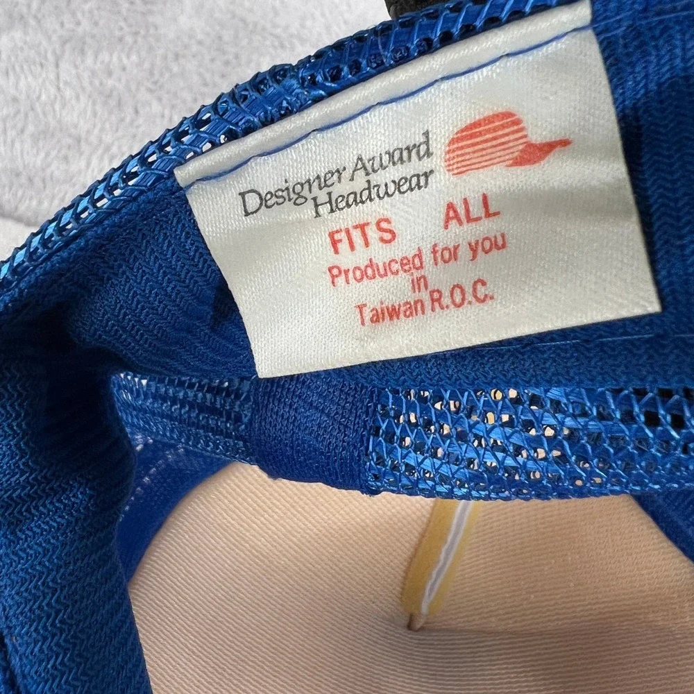 Vtg Zinkin Fitness Trucker Hat Blue Gym Weightlifting Mesh Snapback 80s Fresno